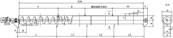 無軸螺旋輸送機(jī)硫化銨輸送機(jī) 無軸螺旋輸送機(jī)硫化銨輸送機(jī)